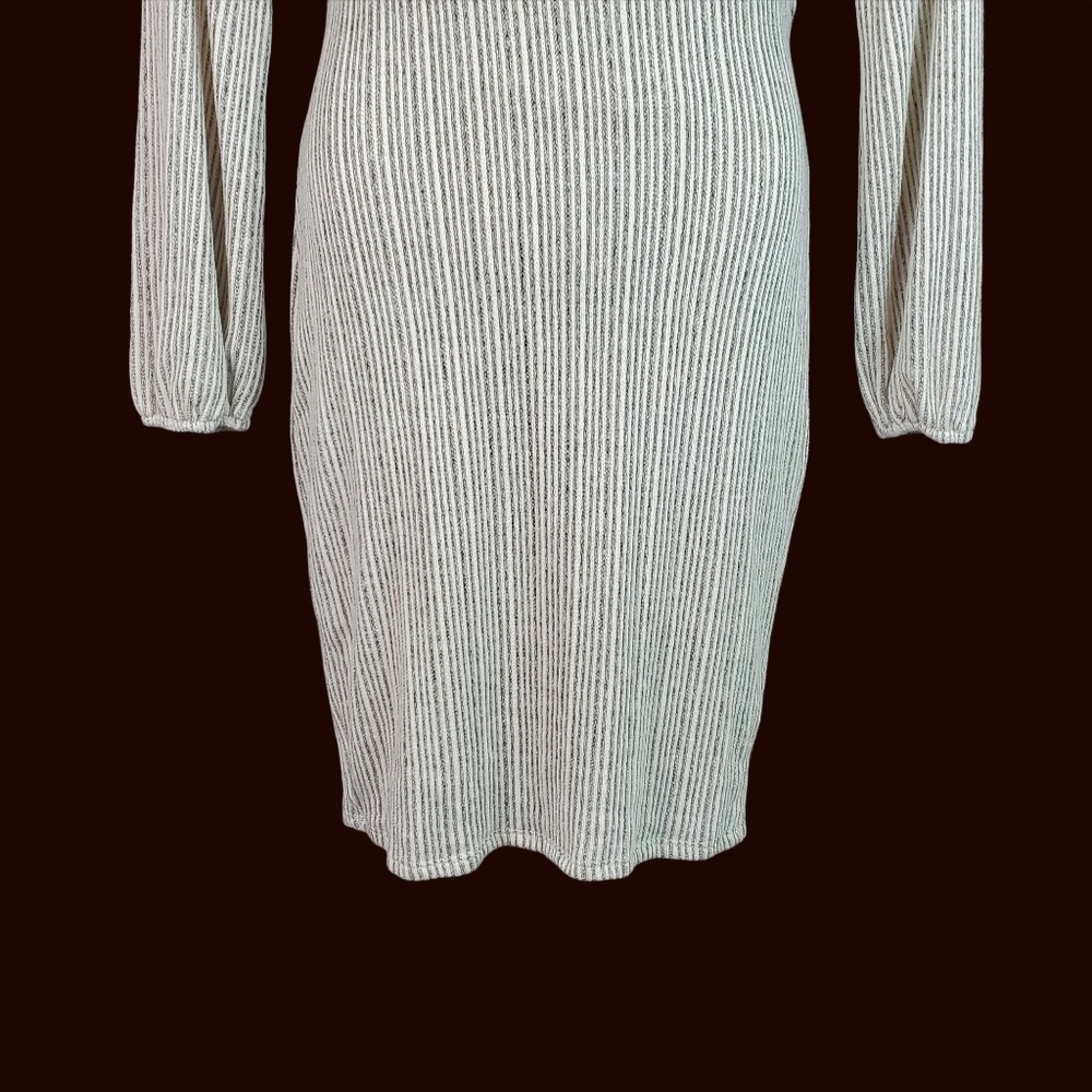 Fashion Nova Cream Ribbed Believe It Backless Mini Dress Size 1X NWT - Picture 3 of 11